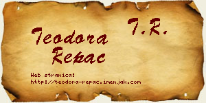 Teodora Repac vizit kartica